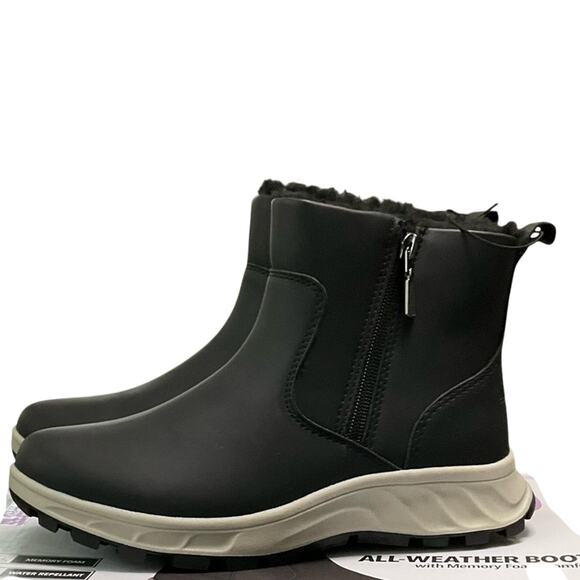 Khombu Women’s Black All Weather Boots Size 7 NIB - Picture 1 of 6